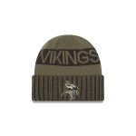 Minnesota Vikings 2025 Salute to Service Cuff Knit Hat