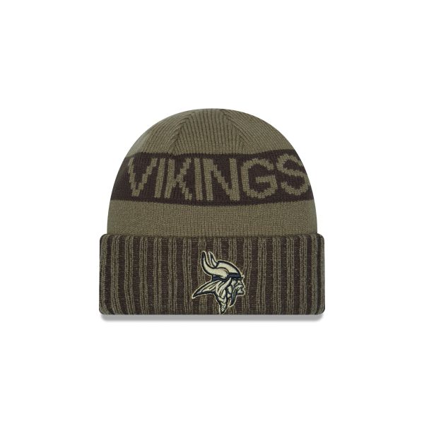 Minnesota Vikings 2025 Salute to Service Cuff Knit Hat