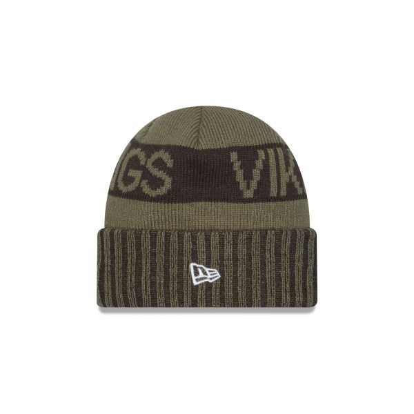 Minnesota Vikings 2025 Salute to Service Cuff Knit Hat