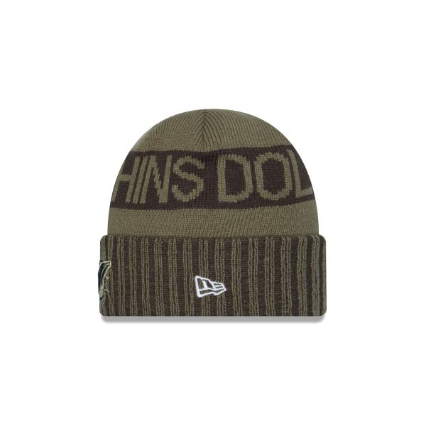 Miami Dolphins 2025 Salute to Service Cuff Knit Hat