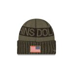 Miami Dolphins 2025 Salute to Service Cuff Knit Hat