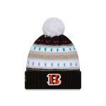 Cincinnati Bengals 2025 Crucial Catch Women's Pom Knit Hat