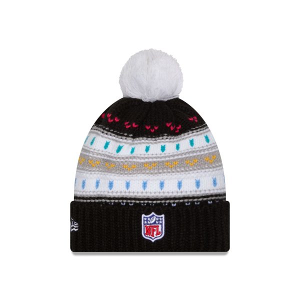 Cincinnati Bengals 2025 Crucial Catch Women's Pom Knit Hat