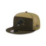 Detroit Lions 2025 Salute to Service Split Panel 9FIFTY Trucker Hat