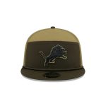 Detroit Lions 2025 Salute to Service Split Panel 9FIFTY Trucker Hat