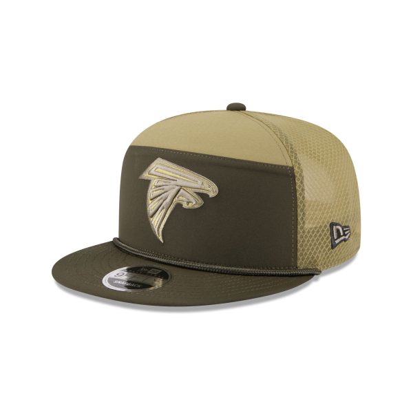 Atlanta Falcons 2025 Salute to Service Split Panel 9FIFTY Trucker Hat