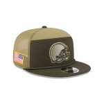 Cleveland Browns 2025 Salute to Service Split Panel 9FIFTY Trucker Hat