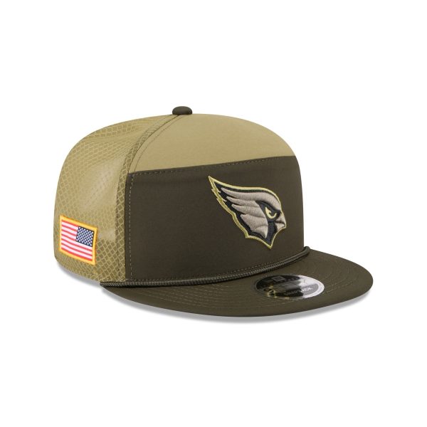Arizona Cardinals 2025 Salute to Service Split Panel 9FIFTY Trucker Hat