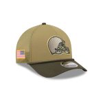Cleveland Browns 2025 Salute to Service 9FORTY M-Crown A-Frame Trucker Hat