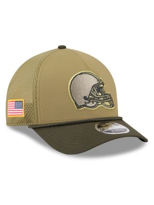 Cleveland Browns 2025 Salute to Service 9FORTY M-Crown A-Frame Trucker Hat