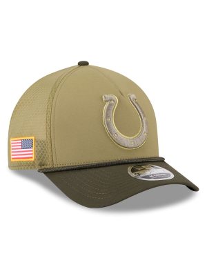 Indianapolis Colts 2025 Salute to Service 9FORTY M-Crown A-Frame Trucker Hat