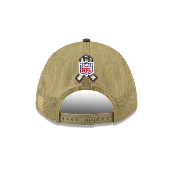 Minnesota Vikings 2025 Salute to Service 9FORTY M-Crown A-Frame Trucker Hat