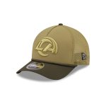 Los Angeles Rams 2025 Salute to Service 9FORTY M-Crown A-Frame Trucker Hat