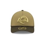 Los Angeles Rams 2025 Salute to Service 9FORTY M-Crown A-Frame Trucker Hat