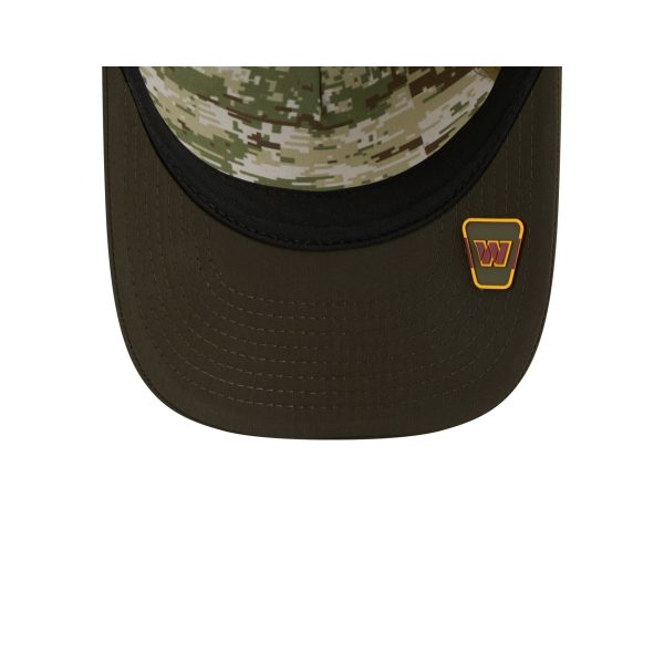 Washington Commanders 2025 Salute to Service 9FORTY M-Crown A-Frame Trucker Hat