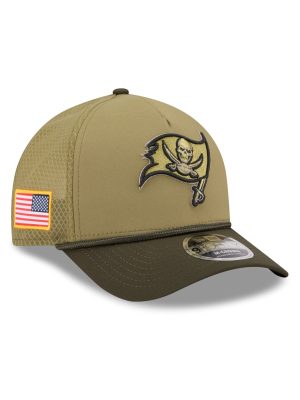 Tampa Bay Buccaneers 2025 Salute to Service 9FORTY M-Crown A-Frame Trucker Hat