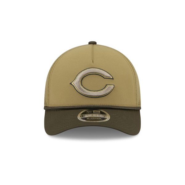 Chicago Bears 2025 Salute to Service 9FORTY M-Crown A-Frame Trucker Hat