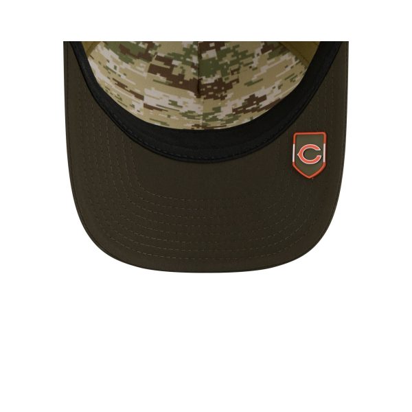 Chicago Bears 2025 Salute to Service 9FORTY M-Crown A-Frame Trucker Hat