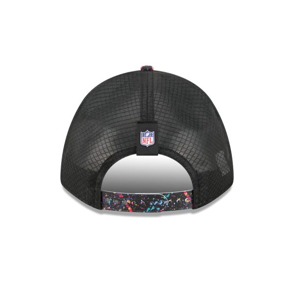 Carolina Panthers 2025 Crucial Catch 9FORTY M-Crown A-Frame Trucker Hat