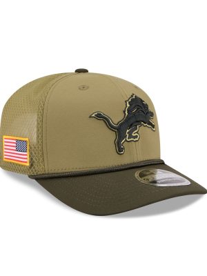 Detroit Lions 2025 Salute to Service 9SEVENTY Trucker Hat