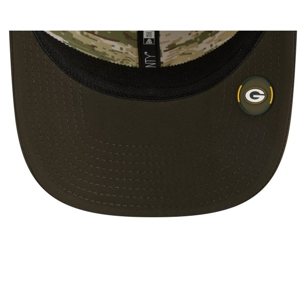 Green Bay Packers 2025 Salute to Service 9SEVENTY Trucker Hat