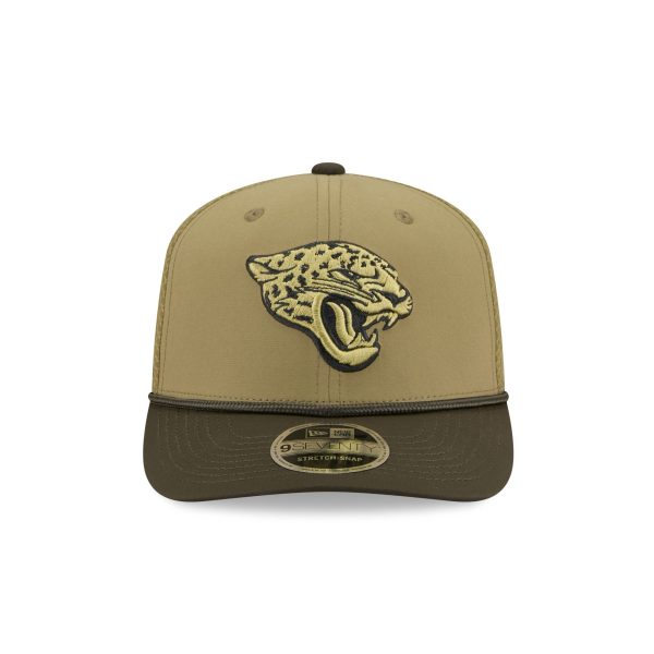Jacksonville Jaguars 2025 Salute to Service 9SEVENTY Trucker Hat