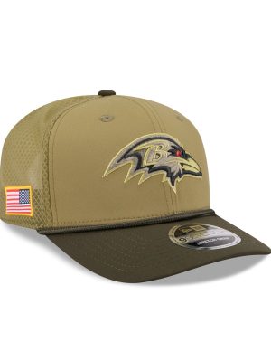 Baltimore Ravens 2025 Salute to Service 9SEVENTY Trucker Hat