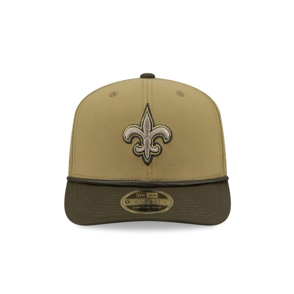 New Orleans Saints 2025 Salute to Service 9SEVENTY Trucker Hat
