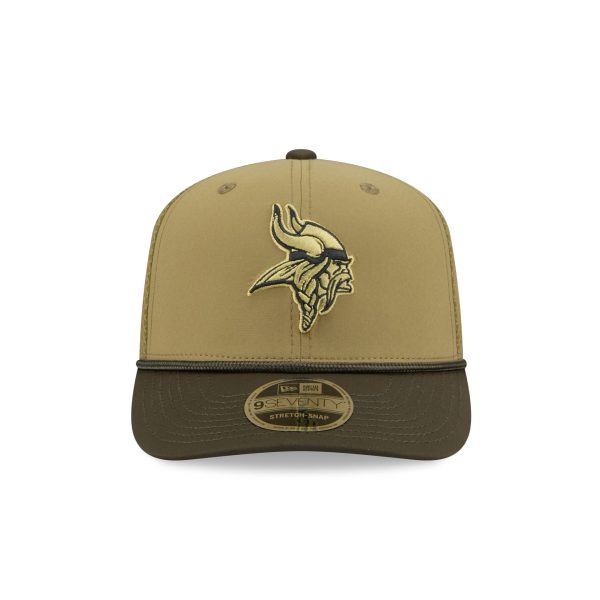 Minnesota Vikings 2025 Salute to Service 9SEVENTY Trucker Hat