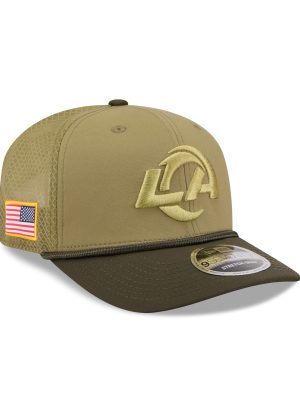 Los Angeles Rams 2025 Salute to Service 9SEVENTY Trucker Hat