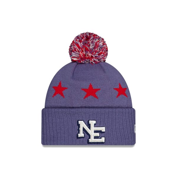 New England Patriots 2025 NFL Rivalries Pom Knit Hat