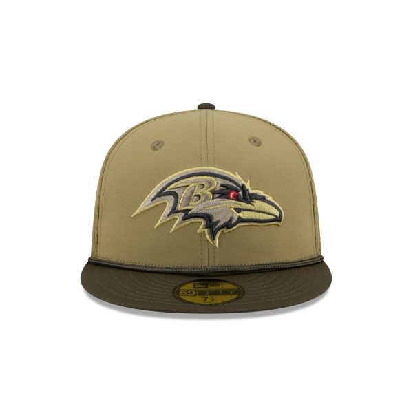 Baltimore Ravens 2025 Salute to Service 59FIFTY Fitted Hat
