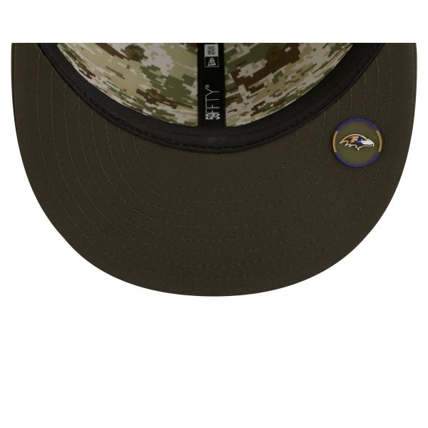 Baltimore Ravens 2025 Salute to Service 59FIFTY Fitted Hat