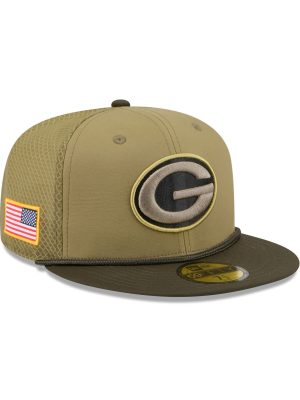 Green Bay Packers 2025 Salute to Service 59FIFTY Fitted Hat