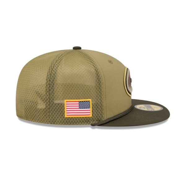Green Bay Packers 2025 Salute to Service 59FIFTY Fitted Hat
