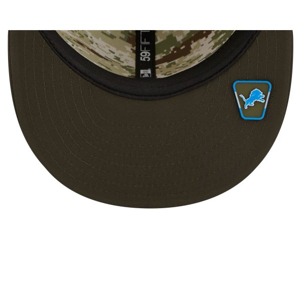 Detroit Lions 2025 Salute to Service 59FIFTY Fitted Hat