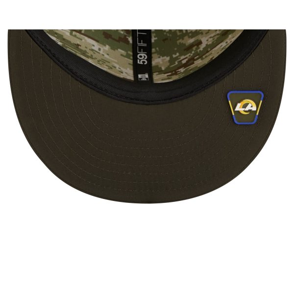 Los Angeles Rams 2025 Salute to Service 59FIFTY Fitted Hat