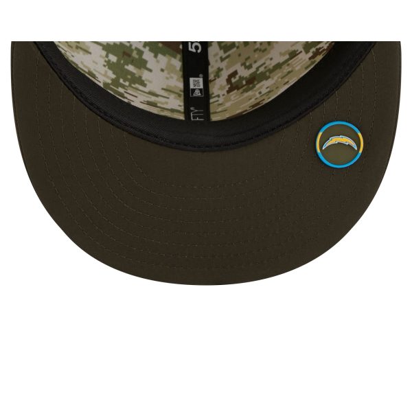 Los Angeles Chargers 2025 Salute to Service 59FIFTY Fitted Hat
