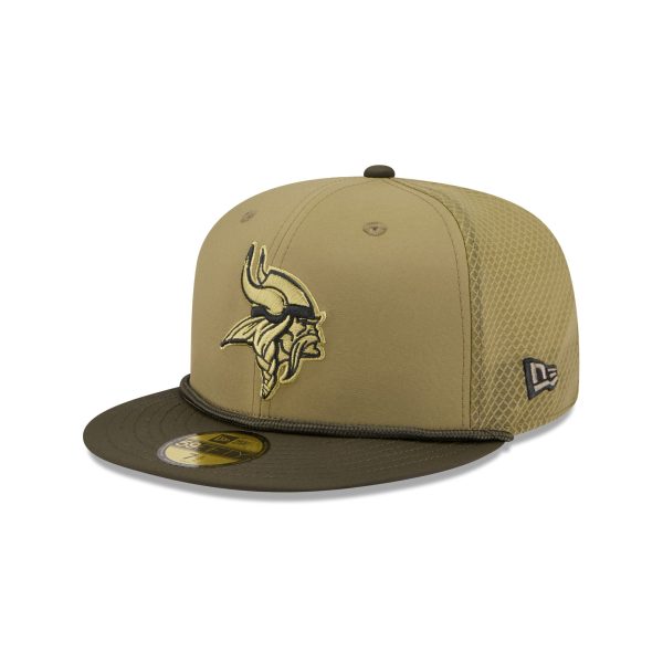 Minnesota Vikings 2025 Salute to Service 59FIFTY Fitted Hat