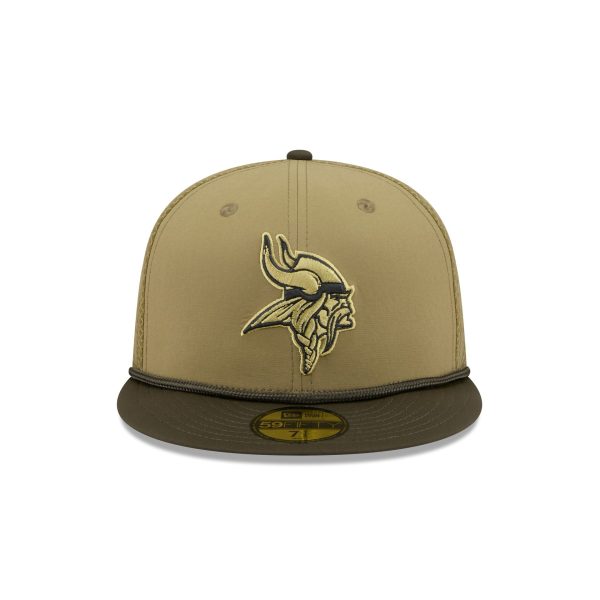Minnesota Vikings 2025 Salute to Service 59FIFTY Fitted Hat