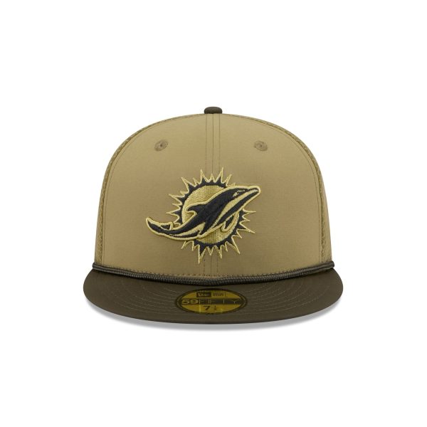 Miami Dolphins 2025 Salute to Service 59FIFTY Fitted Hat