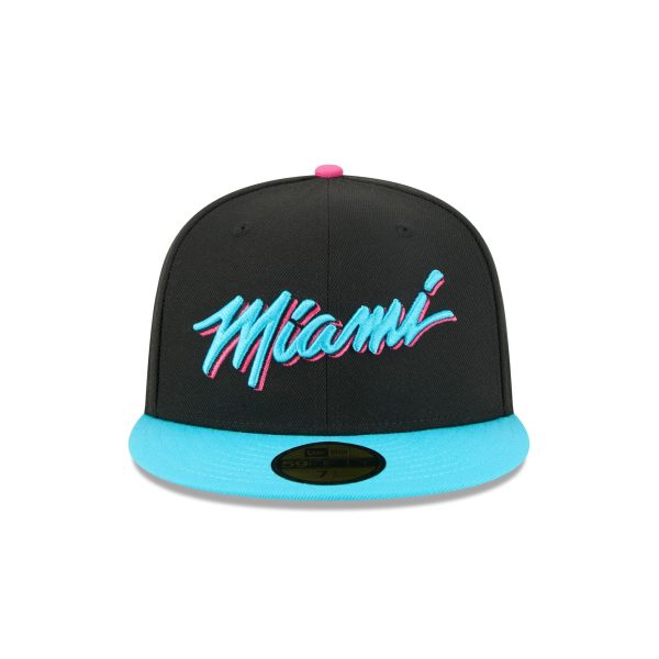 Miami Heat 2025 City Edition 59FIFTY Fitted Hat