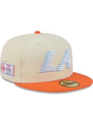 Los Angeles Clippers 2025 City Edition Chrome White Corduroy 59FIFTY Fitted Hat