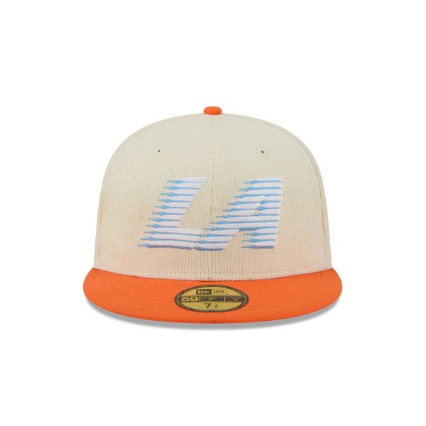 Los Angeles Clippers 2025 City Edition Chrome White Corduroy 59FIFTY Fitted Hat