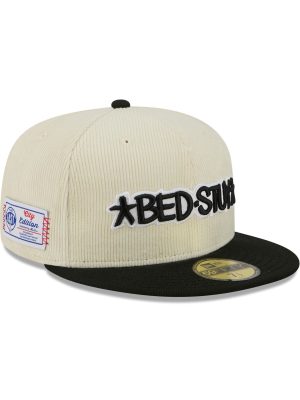 Brooklyn Nets 2025 City Edition Chrome White Corduroy 59FIFTY Fitted Hat