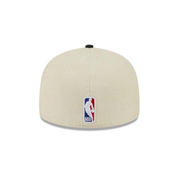 Brooklyn Nets 2025 City Edition Chrome White Corduroy 59FIFTY Fitted Hat