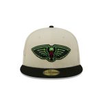 New Orleans Pelicans 2025 City Edition Chrome White Corduroy 59FIFTY Fitted Hat