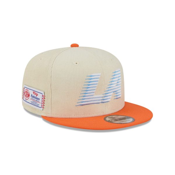 Los Angeles Clippers 2025 City Edition Chrome White Corduroy 9FIFTY Snapback Hat