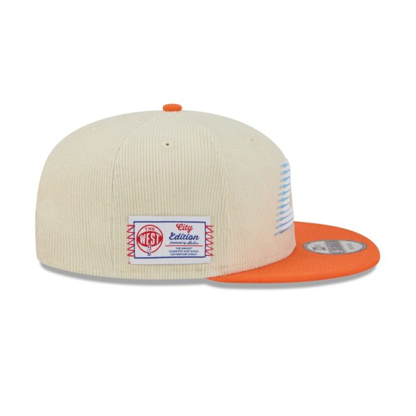 Los Angeles Clippers 2025 City Edition Chrome White Corduroy 9FIFTY Snapback Hat