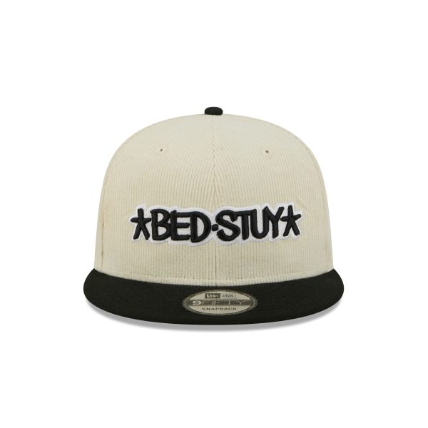 Brooklyn Nets 2025 City Edition Chrome White Corduroy 9FIFTY Snapback Hat